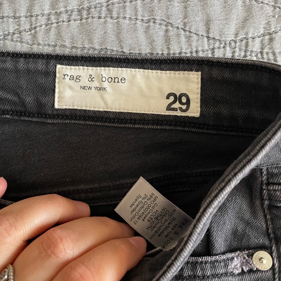 Rag & Bone Black Skinny Jeans Size 29 - Picture 6 of 7
